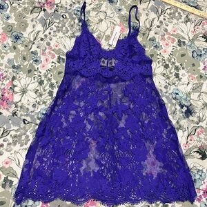 NWT Victoria’s Secret purple lace cami xs